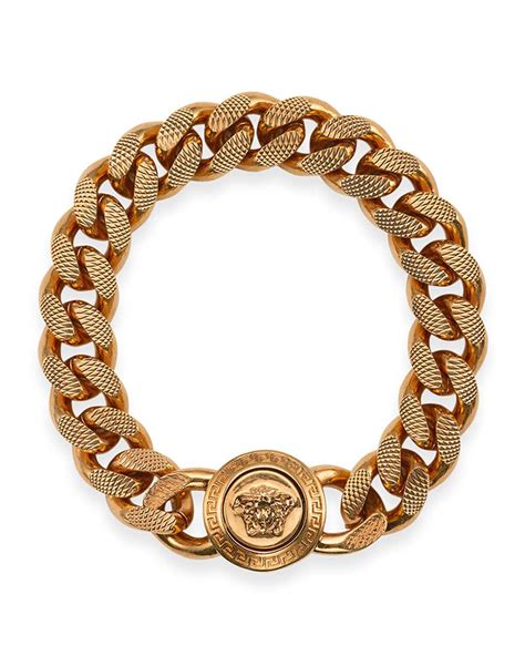 versace tribute bracelet|Versace Men's Medusa Curb Chain Bracelet .